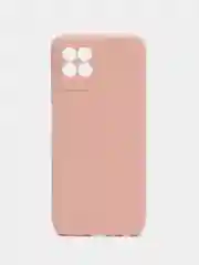 Пудровый силиконовый чехол для Realme 8i, Narzo 50 (Реалми 8 ай, Нарзо 50), прозрачный