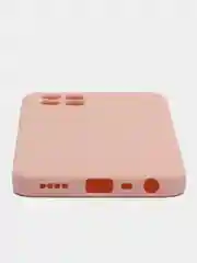 Пудровый силиконовый чехол для Realme 8i, Narzo 50 (Реалми 8 ай, Нарзо 50), прозрачный