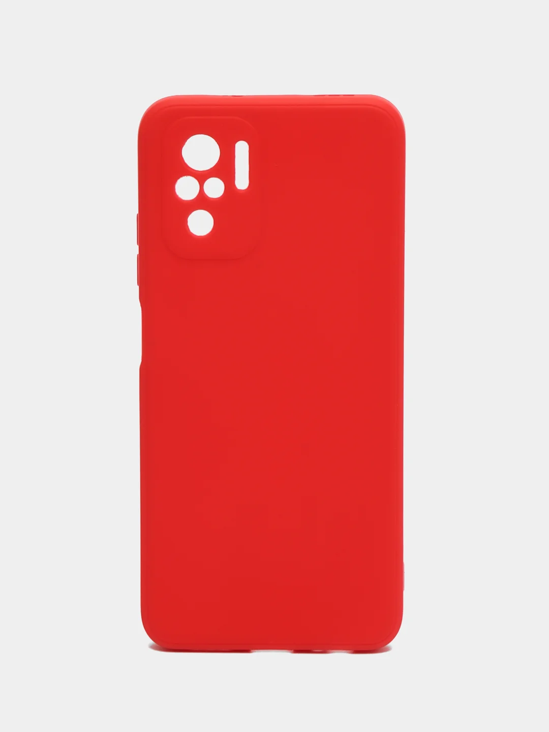 Красный чехол Xiaomi Redmi Note 10 4G, Note 10S, Poco M5S силиконовый (Редми Нот 10С, Поко М5С)