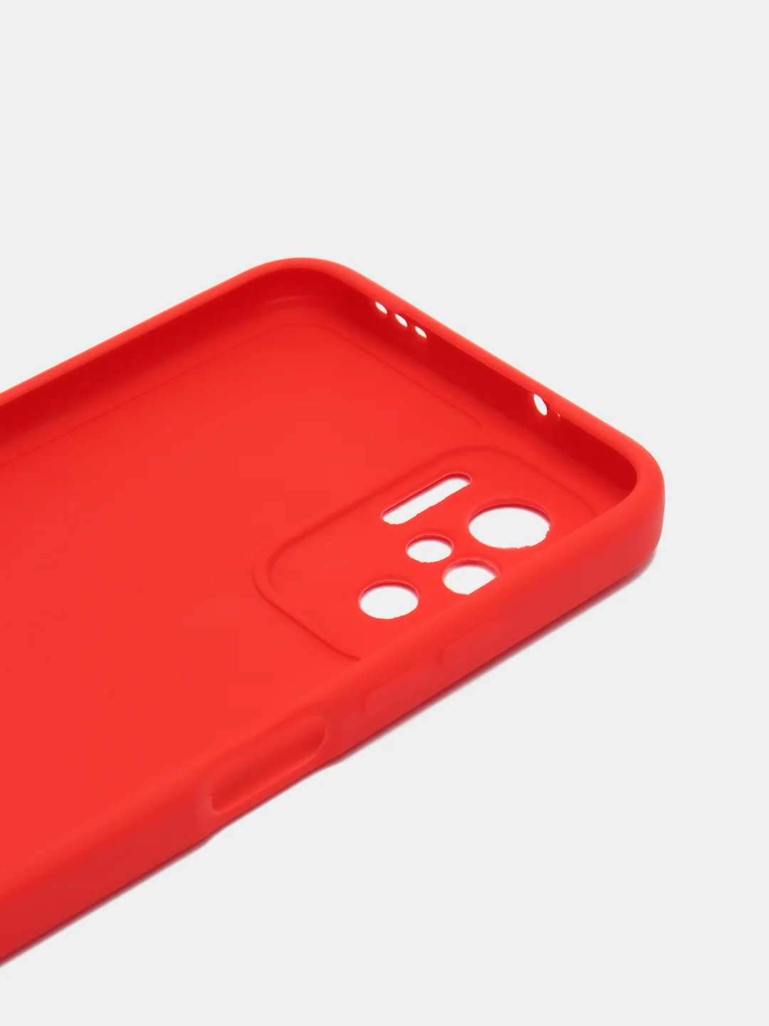 Красный чехол Xiaomi Redmi Note 10 4G, Note 10S, Poco M5S силиконовый (Редми Нот 10С, Поко М5С)