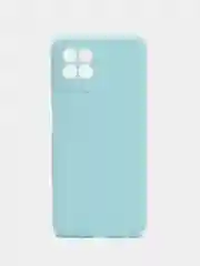 Голубой силиконовый чехол для Realme 8i, Narzo 50 (Реалми 8 ай, Нарзо 50), прозрачный
