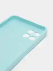 Голубой силиконовый чехол для Realme 8i, Narzo 50 (Реалми 8 ай, Нарзо 50), прозрачный
