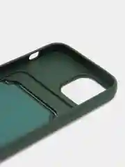 Тёмно-зелёный чехол с карманом для карт для iPhone 13, Pro, Pro Max, mini, разные цвета