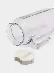 Белый кувшин стеклянный для воды с крышкой, 1 л