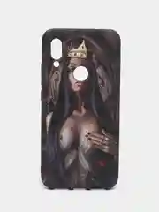 Багровый чехол Luxo для Xiaomi Redmi 7, с принтом