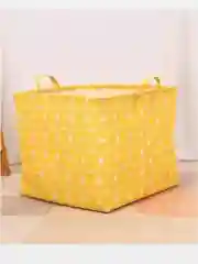 Желтый корзина для белья, в ванную