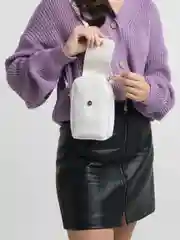 Белый сумка женская для телефона через плечо
