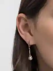 Серьги женские "Жемчужина", золотого цвета