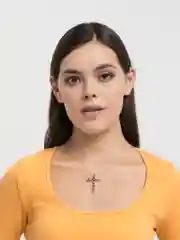 Цепочка на шею с подвеской крестик