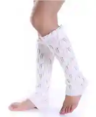 Белый гетры вязанные