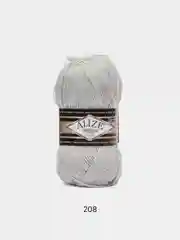 Серебряный пряжа Alize Superlana Klasik,  25% Шерсть 75% Акрил, 100 г, 280 м