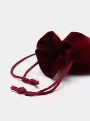Бордовый упаковка подарка , Подарочный мешочек для украшений, бархатный