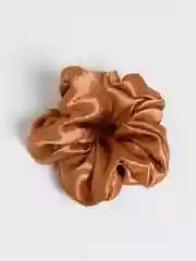 Карамельный резинка для волос объёмная, тканевая, скранч