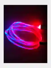 Светящийся USB кабель для Iphone, Android micro USB Type-C Lightning