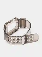 Черный ремешок силиконовый для Apple Watch 42/44/45 с защитой корпуса от повреждений