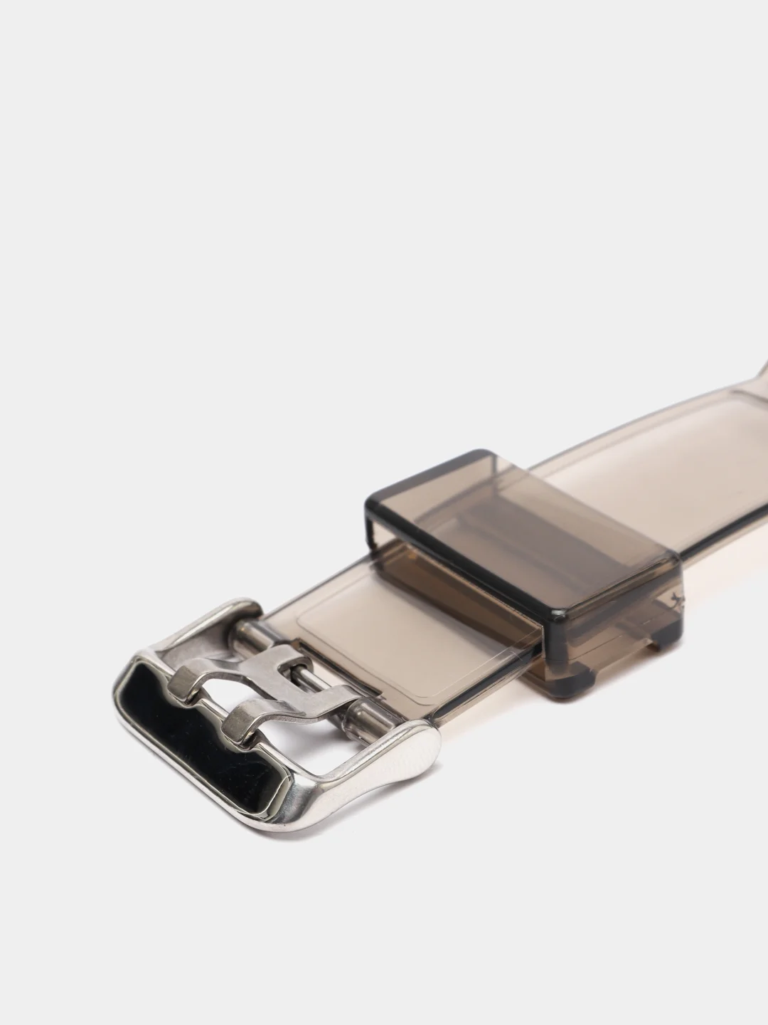 Черный ремешок силиконовый для Apple Watch 42/44/45 с защитой корпуса от повреждений