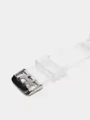 Прозрачный ремешок силиконовый для Apple Watch 42/44/45 с защитой корпуса от повреждений