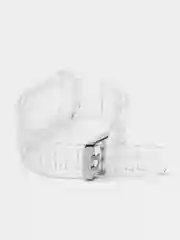 Прозрачный ремешок силиконовый для Apple Watch 42/44/45 с защитой корпуса от повреждений