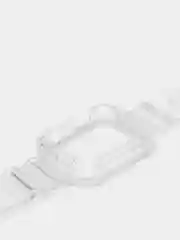 Прозрачный ремешок силиконовый для Apple Watch 42/44/45 с защитой корпуса от повреждений