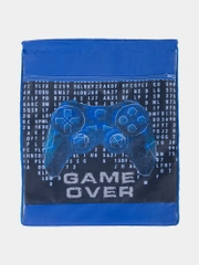 Мешок для обуви BRAUBERG, с петлёй, карман на молнии, 47х37 см, Game over, 270912