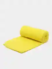 Желтый плед флисовый, однотонный, 100 х 130 см