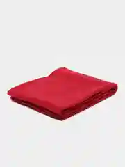 Бордовый плед флисовый, однотонный, 100 х 130 см