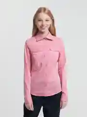 Розовый рубашка женская для подростка, 36-44