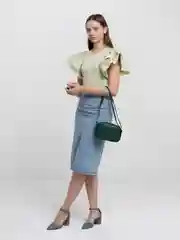 Зеленый сумка женская, маленькая