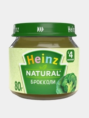 Пюре овощное Heinz Брокколи, с 4 месяцев, 80 г