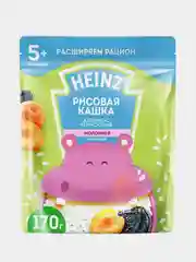 Каша детская Heinz "Лакомая", молочная, абрикос-чернослив, с 5 месяцев, 170 г
