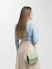 Зеленый сумка женская, через плечо