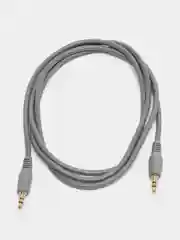Серый кабель аудио AUX jack 3,5 мм на jack 3,5 мм, стерео, 1,5 м