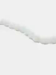 Белый бусины стеклянные в форме капли, матовые
