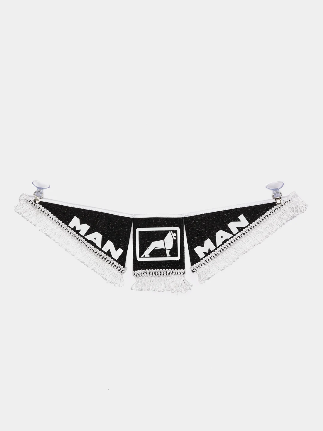 Черный вымпел "МАN", "Спаси и сохрани", 47 х 12 см