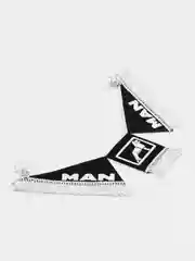Черный вымпел "МАN", "Спаси и сохрани", 47 х 12 см