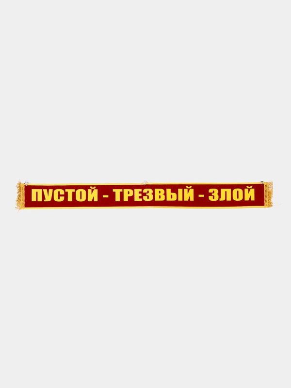 Вымпел "Пустой, трезвый, злой/ дальнобой рулит при любой погоде", 1метр