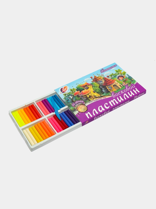 Пластилин восковой Луч "Фантазия", 24 цвета