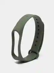 Оливковый ремешок для Xiaomi Mi Band 3 и Mi Band 4, силиконовый