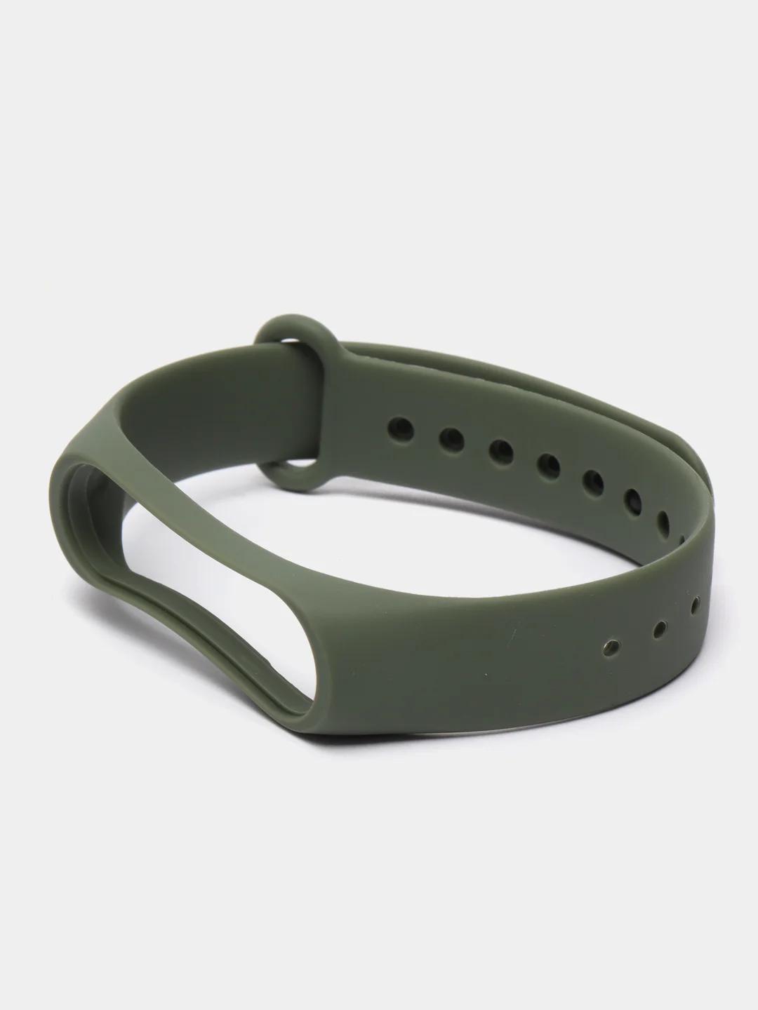 Оливковый ремешок для Xiaomi Mi Band 3 и Mi Band 4, силиконовый