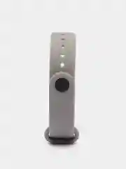 Серый металлик ремешок для Xiaomi Mi Band 3 и Mi Band 4, силиконовый