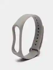 Серый металлик ремешок для Xiaomi Mi Band 3 и Mi Band 4, силиконовый