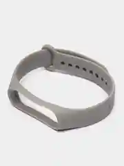 Серый металлик ремешок для Xiaomi Mi Band 3 и Mi Band 4, силиконовый