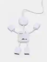 USB-разветвитель LuazON SSV-011, 4 порта, USB 2.0, кабель 0.4 м, белый