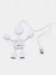 USB-разветвитель LuazON SSV-011, 4 порта, USB 2.0, кабель 0.4 м, белый