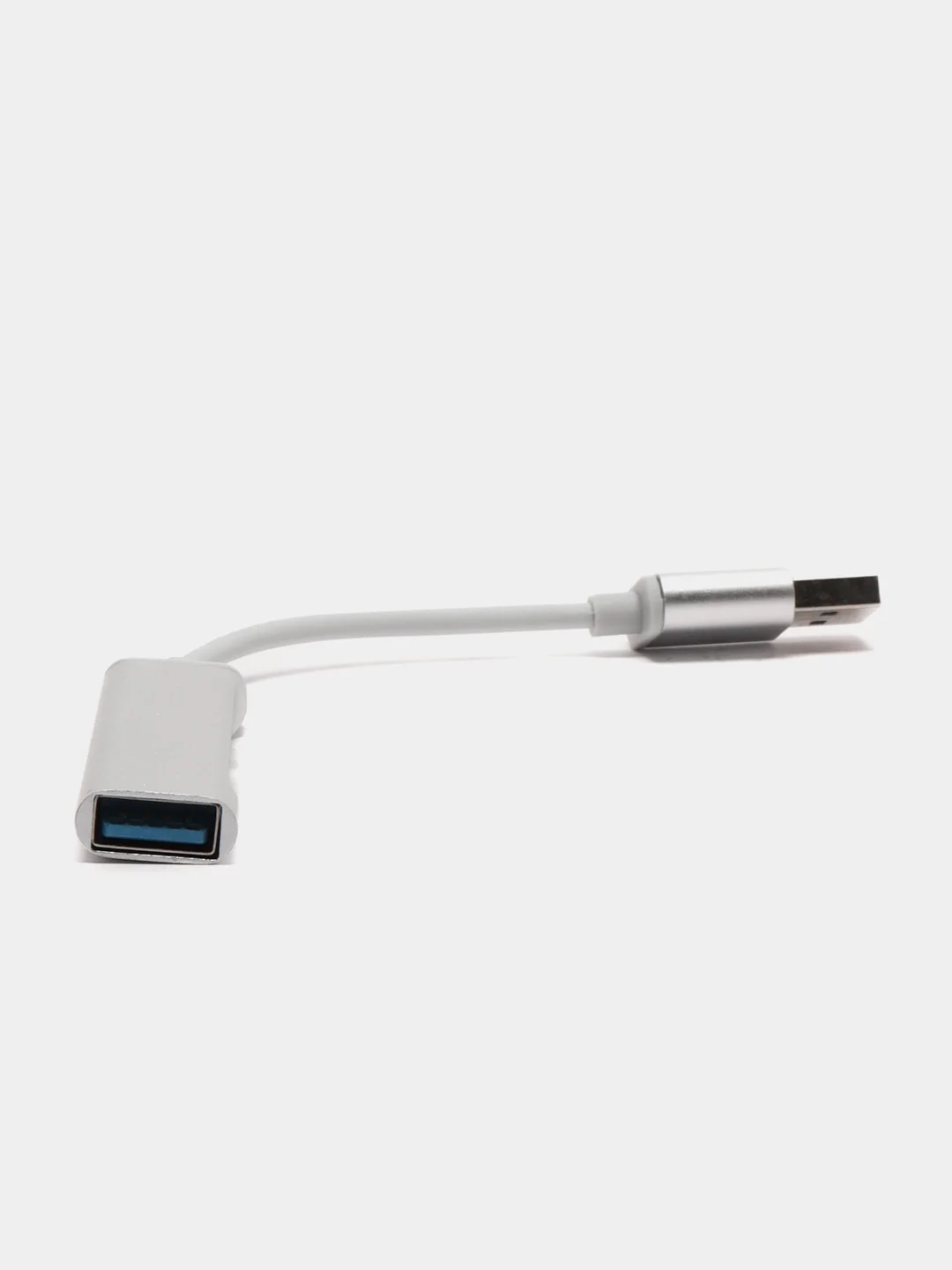 Серебряный хаб-концентратор USB 3.0 hub на 4 порта, переходник USB-хаб Type-C