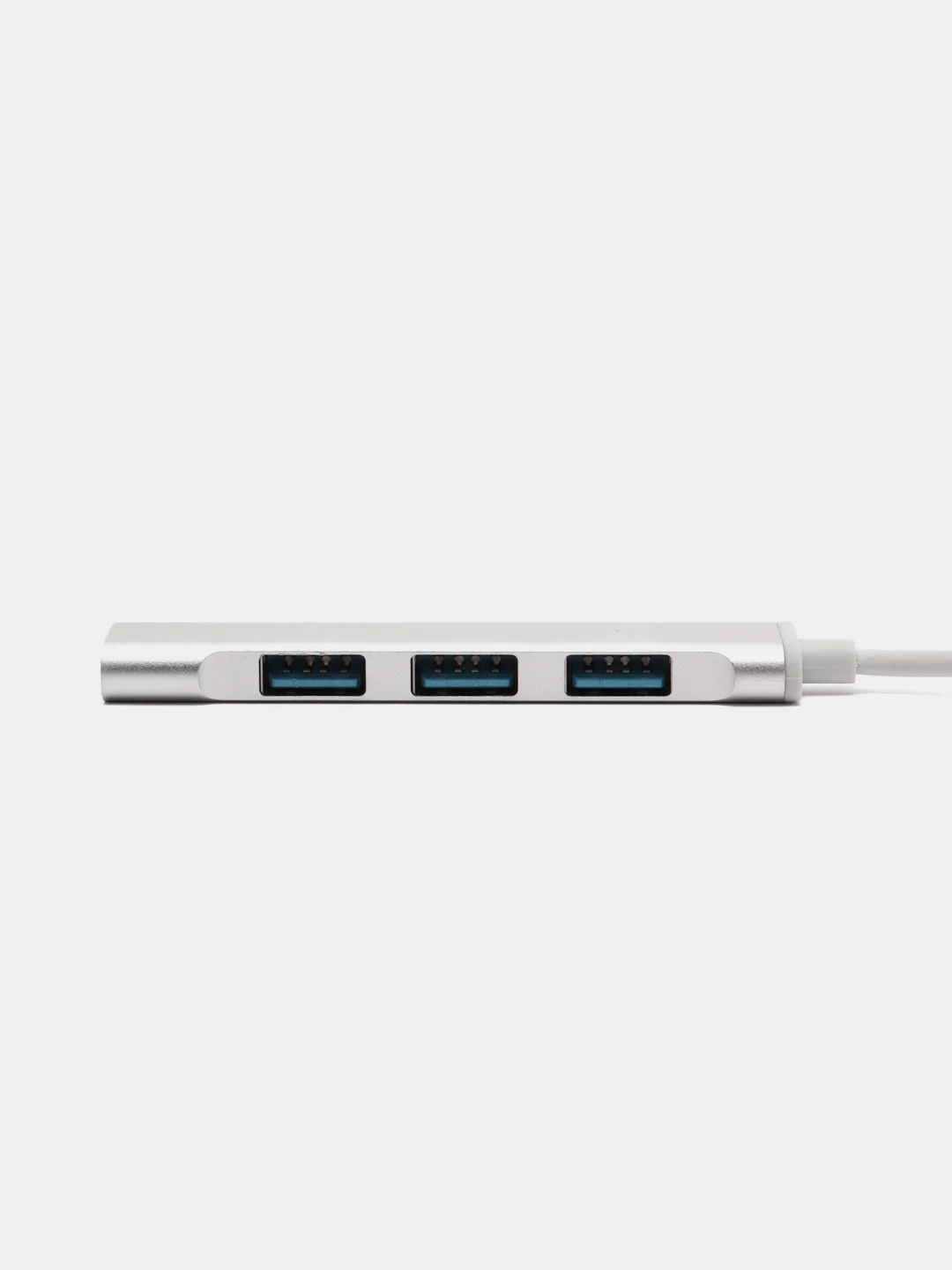 Серебряный хаб-концентратор USB 3.0 hub на 4 порта, переходник USB-хаб Type-C