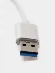 Серебряный хаб-концентратор USB 3.0 hub на 4 порта, переходник USB-хаб Type-C