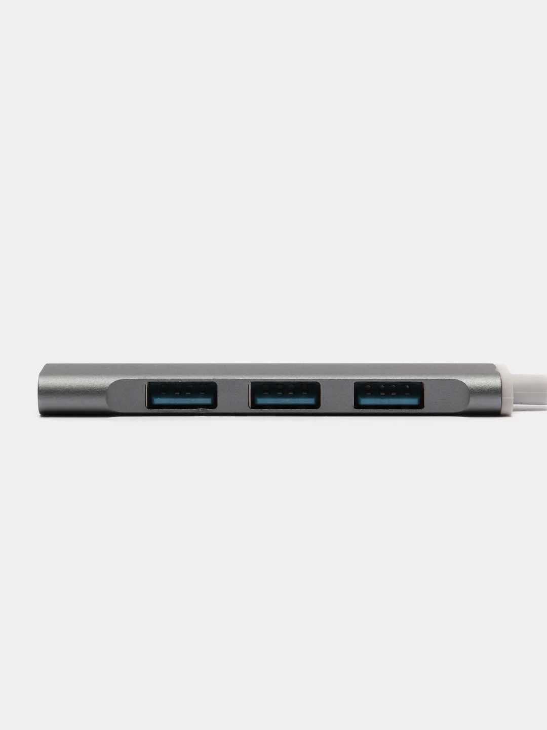 Серый хаб-концентратор USB 3.0 hub на 4 порта, переходник USB-хаб Type-C