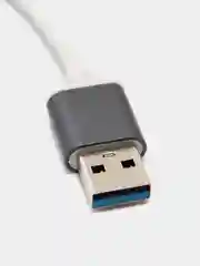 Серый хаб-концентратор USB 3.0 hub на 4 порта, переходник USB-хаб Type-C