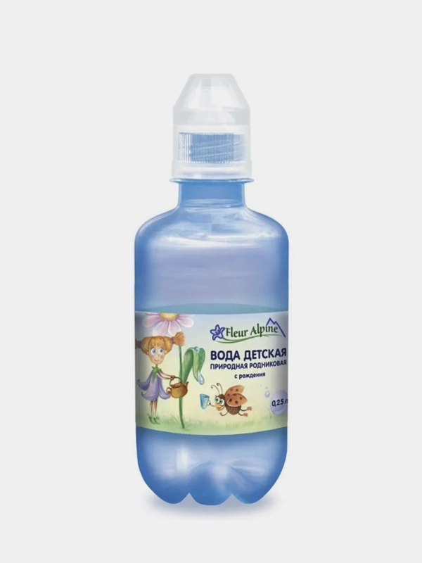 Вода детская Fleur Alpine природная, родниковая, с рождения, 0,25 л
